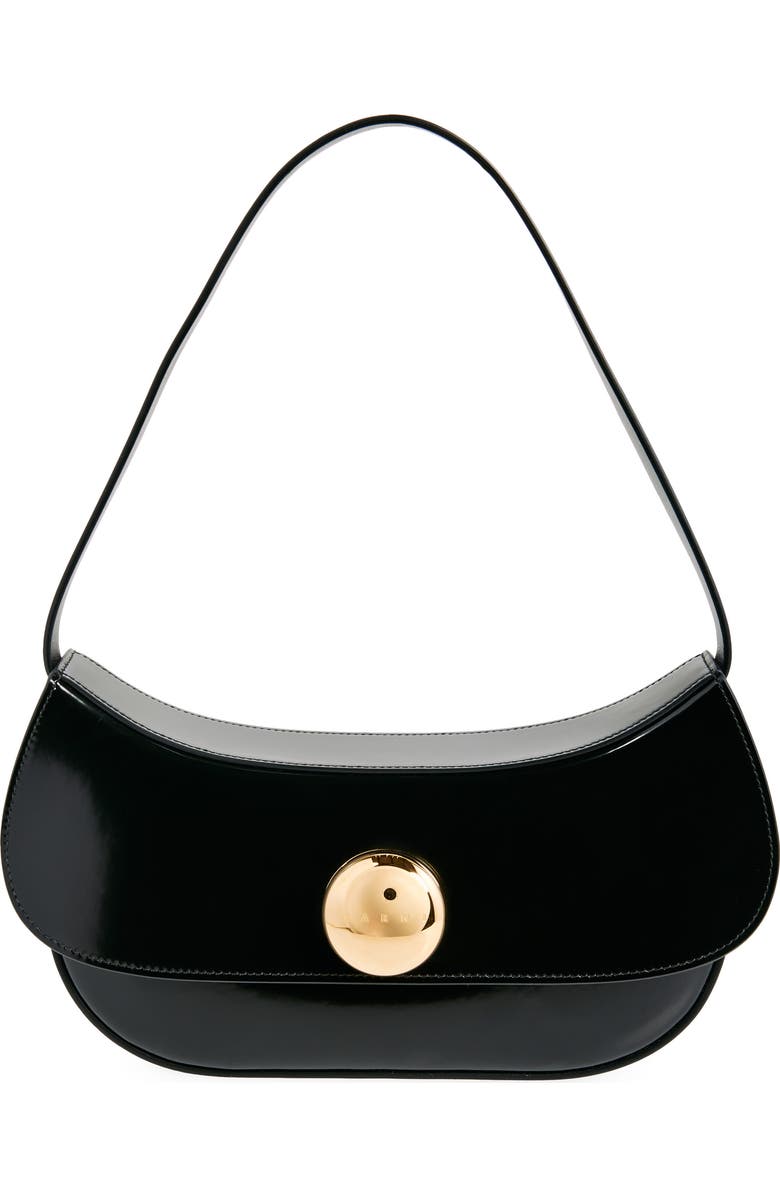 Marni Medium Butterfly Leather Hobo Bag, Main, color,