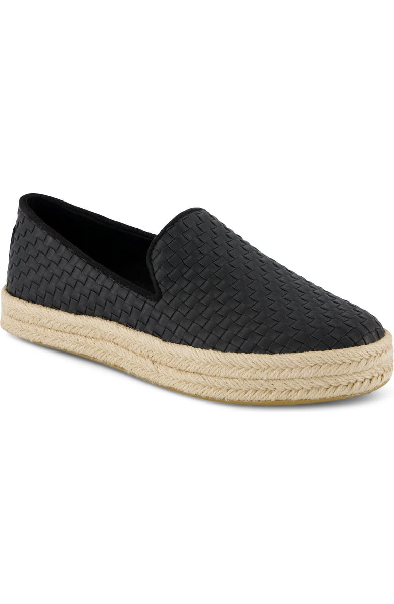 TOMS Carolina Platform Espadrille Sneaker, Main, color, Black