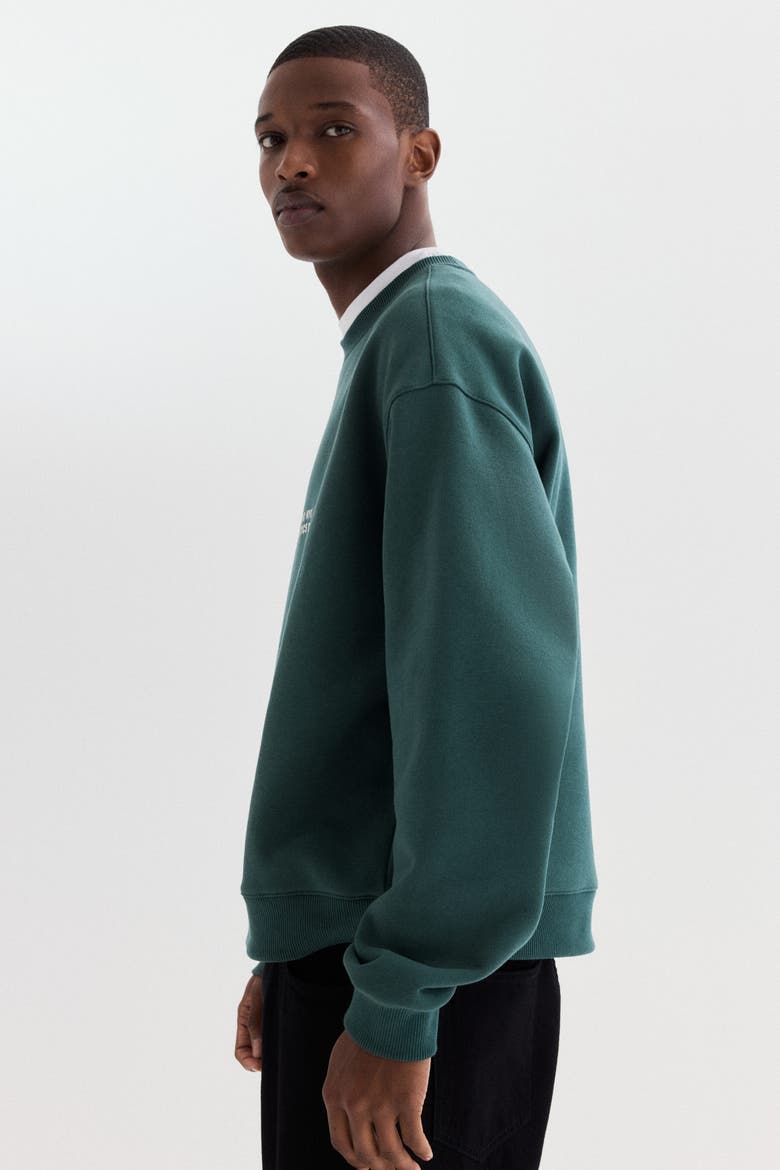Loose Fit Sweatshirt, Alternate, color, Dark green/SoHo NYC