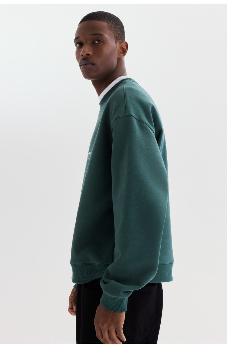 H&M Loose Fit Sweatshirt, Alternate, color, Dark Green/Soho Nyc
