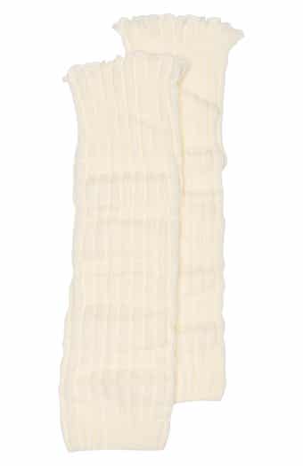 Ribbed Lettuce Edge Leg Warmers