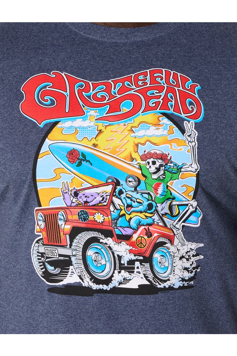 Big & Tall Grateful Dead Graphic Tee, Alternate, color, NAVY HEATHER