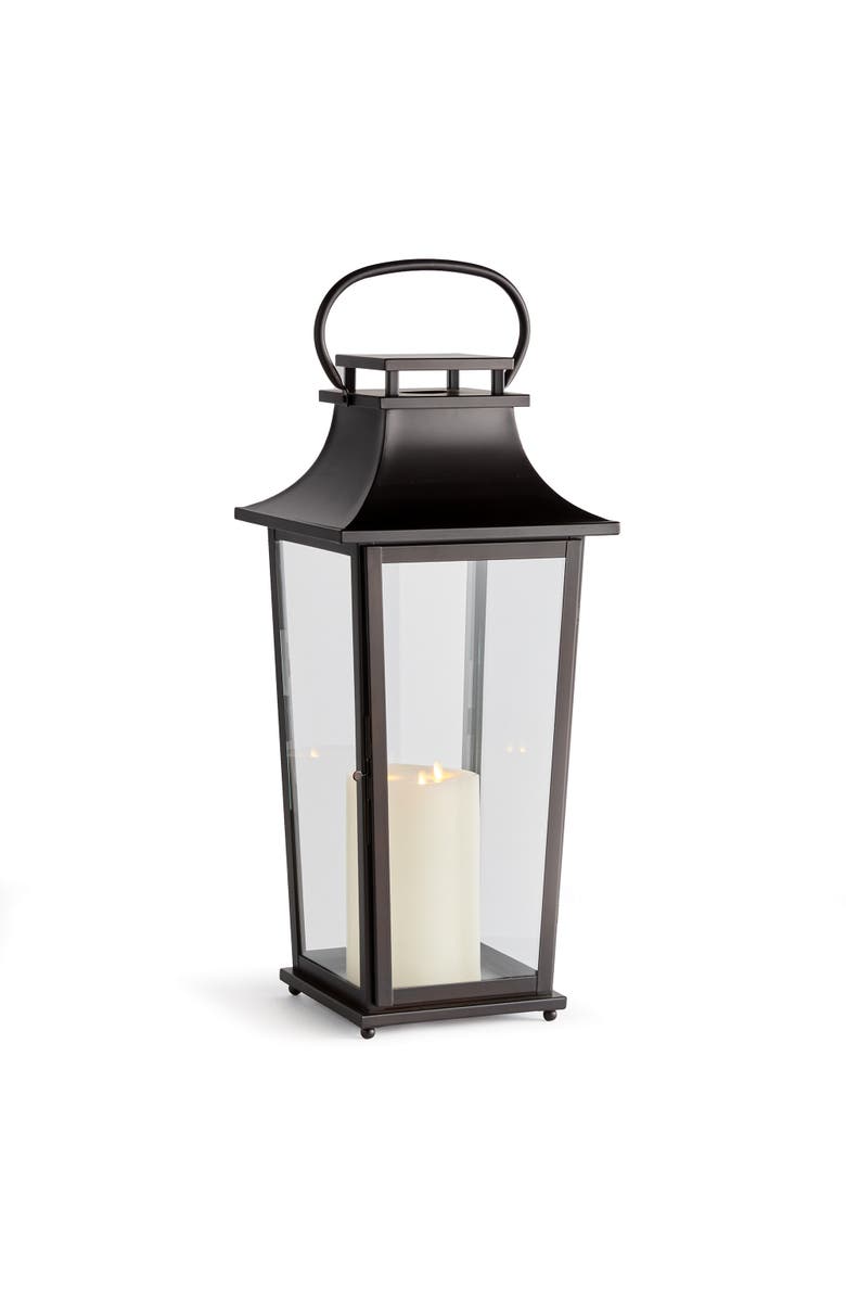 Napa Home & Garden Maurice Outdoor Lantern Candle Holder Large, Main, color, Black