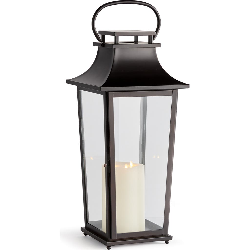 Napa Home & Garden Maurice Outdoor Lantern Candle Holder Large In Black