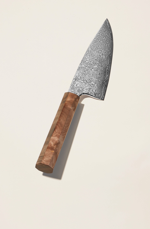 Italic Kumo Knife Set With Cutting Board In Stabilized Maple