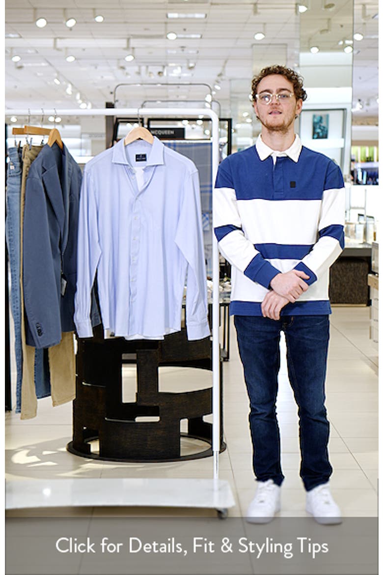 4Flex Stretch Modern Fit Microprint Knit Dress Shirt video
