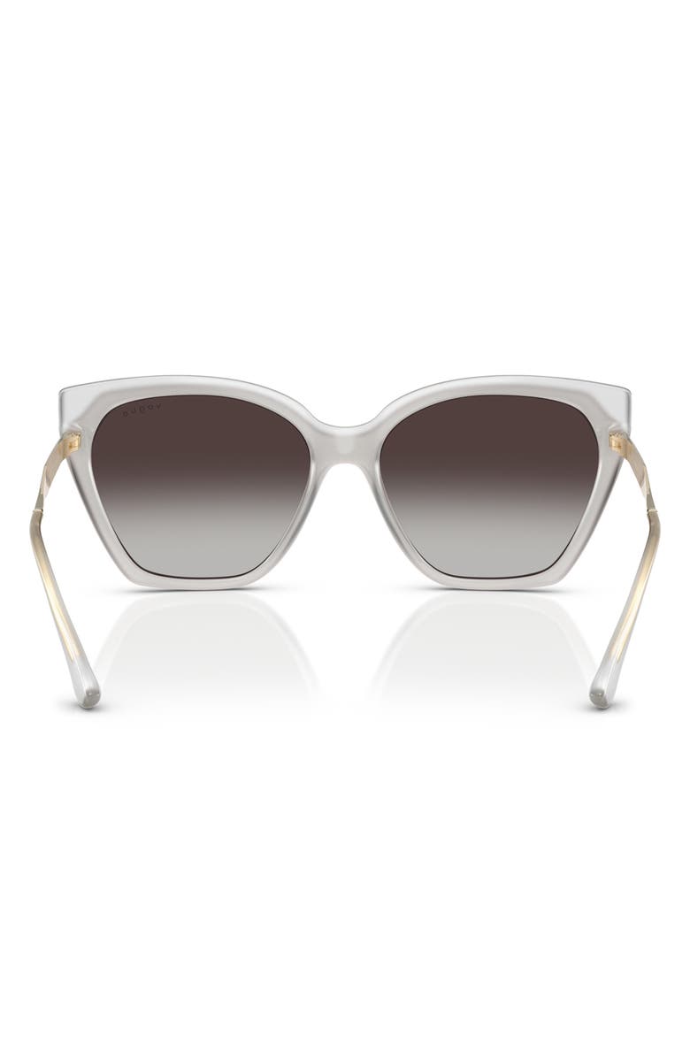 VOGUE 57mm Polarized Gradient Cat Eye Sunglasses, Alternate, color, Grey Gradient