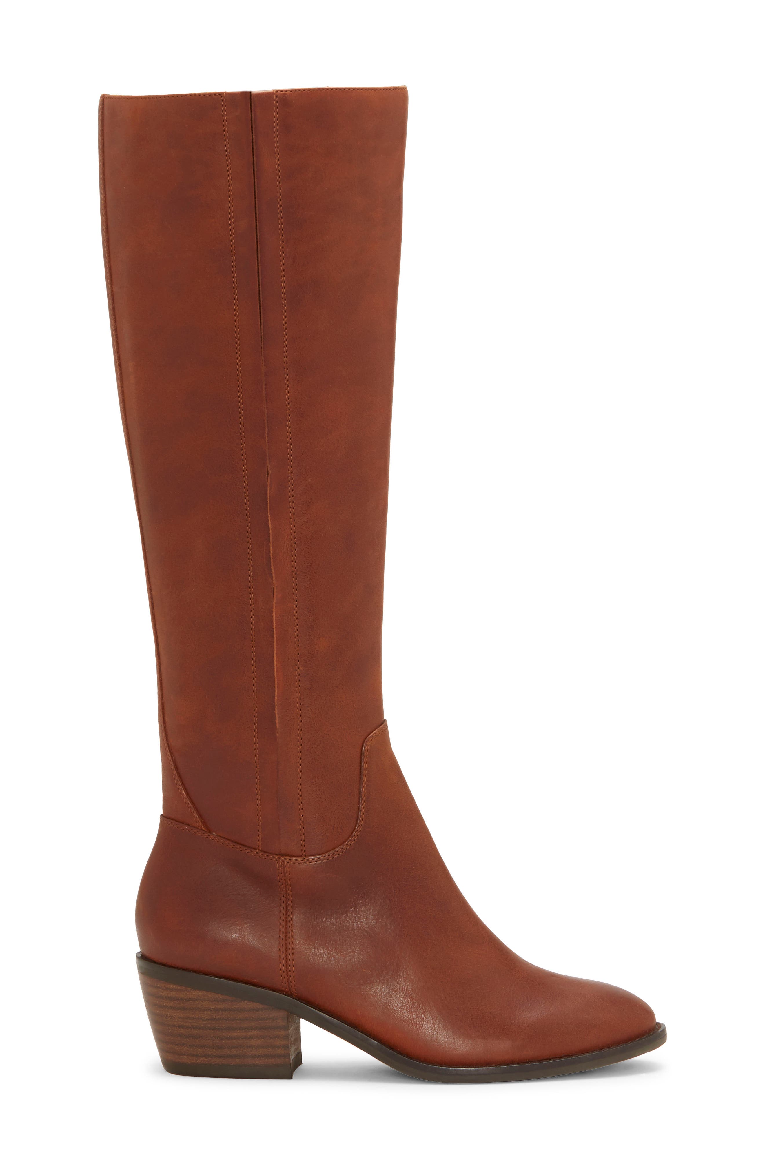 Iscah Knee High Boot, Alternate, color, WHISKEY LEATHER