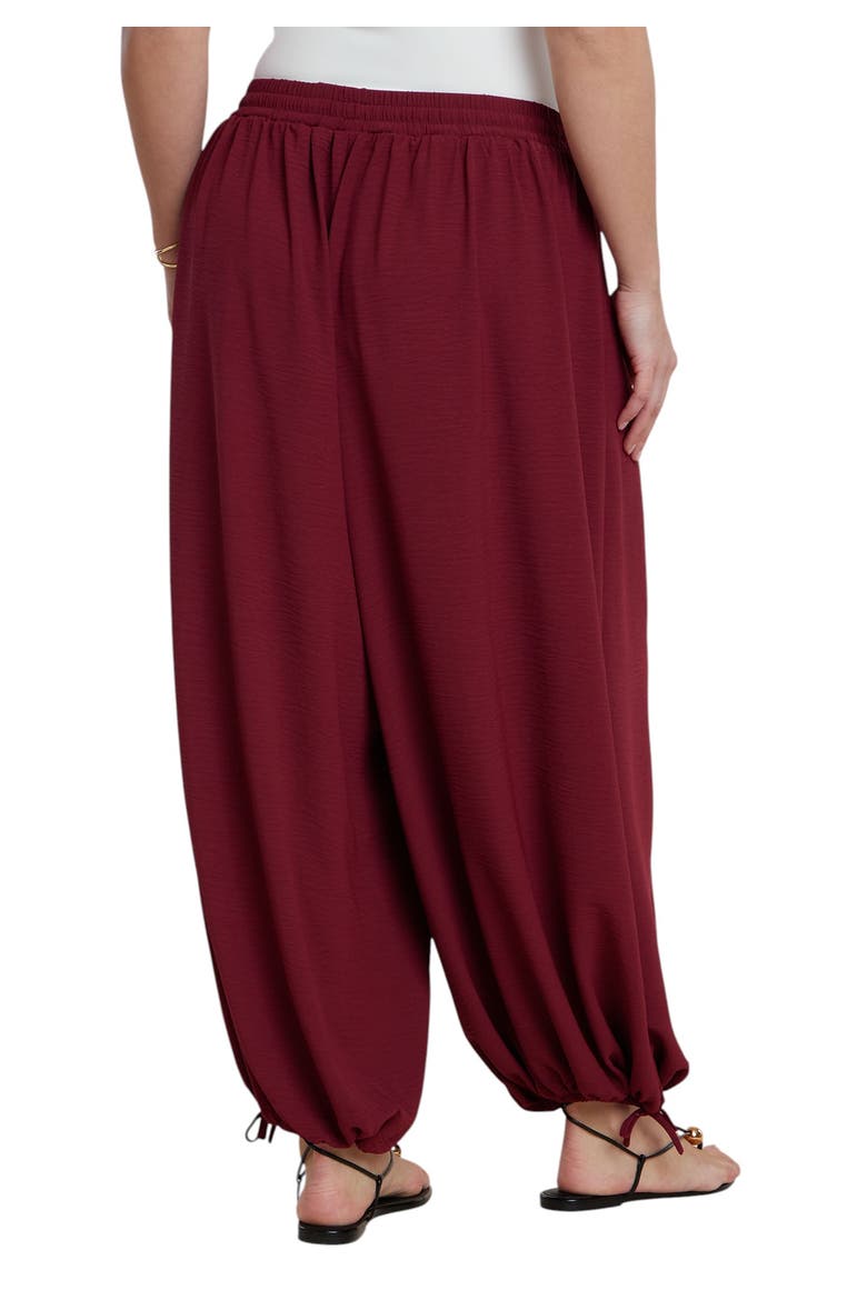 Drawstring Balloon Pant, Alternate, color, CRANBERRY