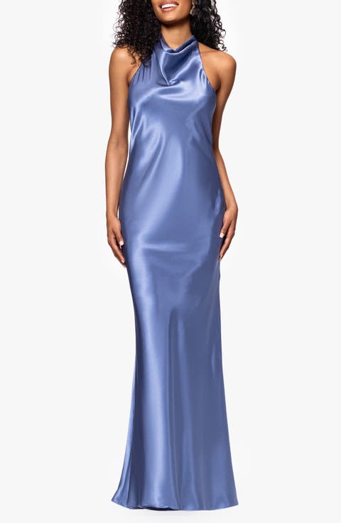 Halter Charmeuse Gown