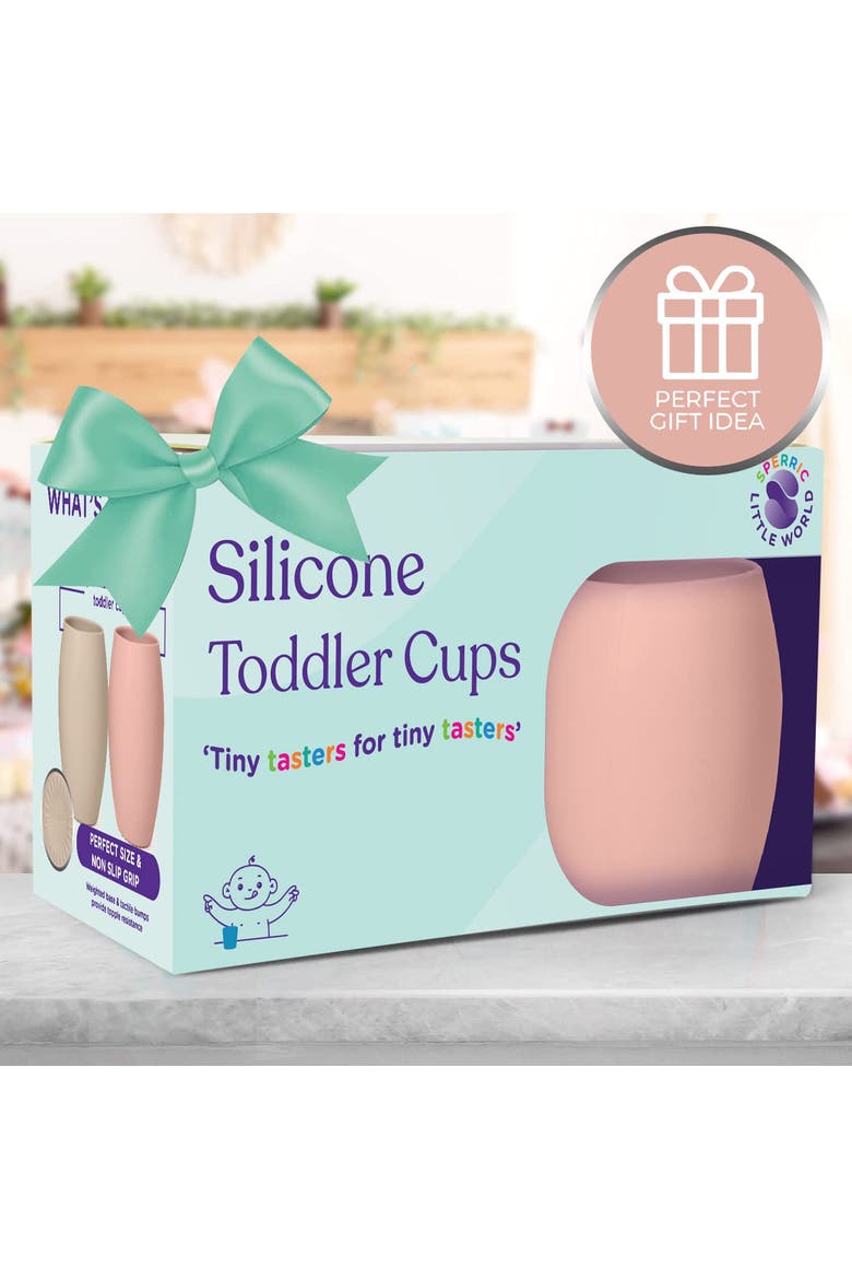 Silicone Mini Cups 2-Piece, Alternate, color, Rose/Quartz