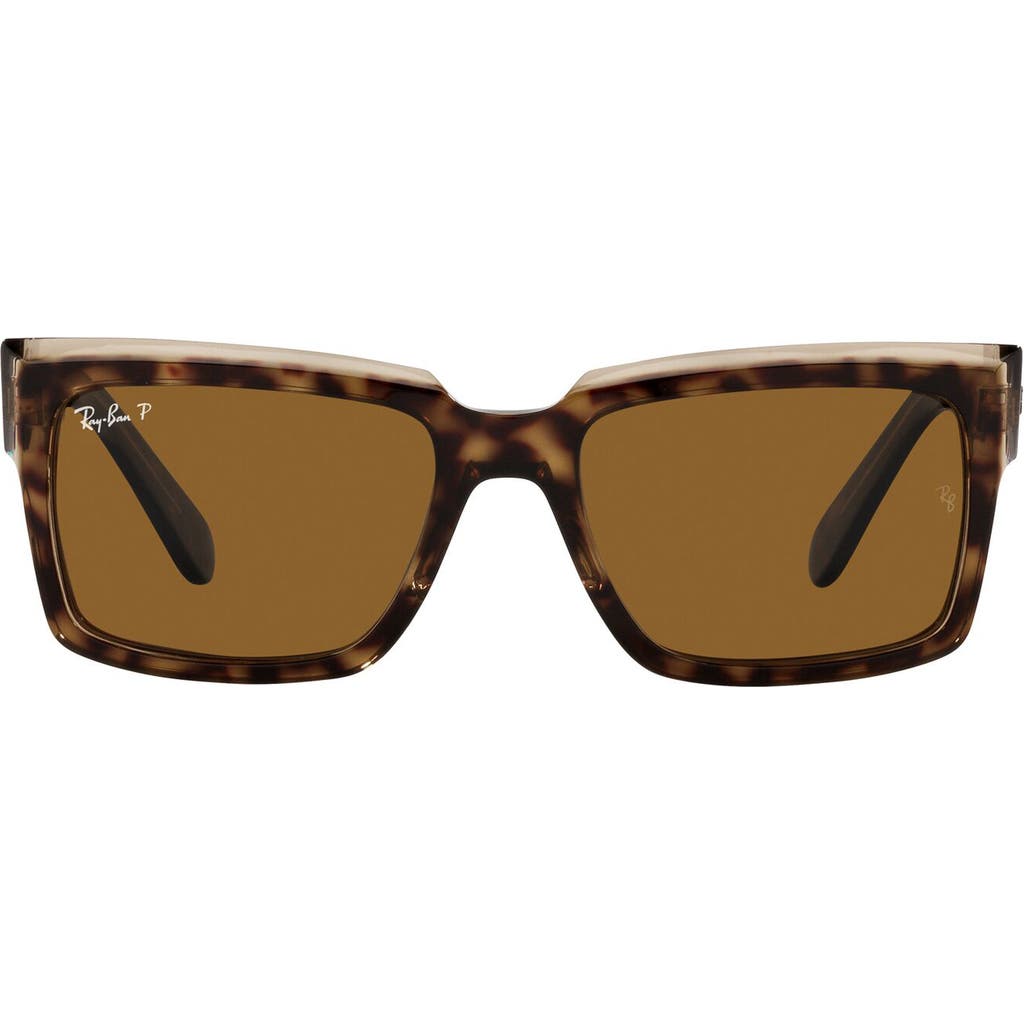 Ray Ban Ray-ban Inverness 54mm Polarized Pillow Sunglasses In Brown