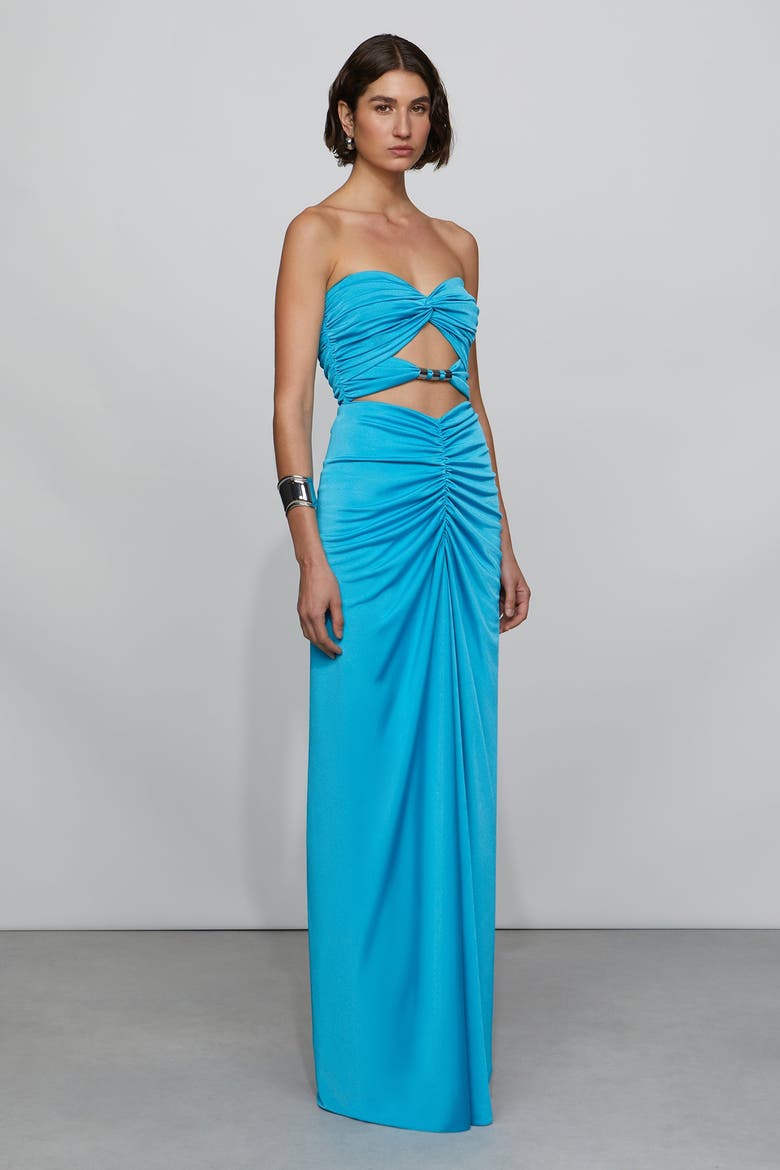 Corinne Gown, Alternate, color, Turquoise