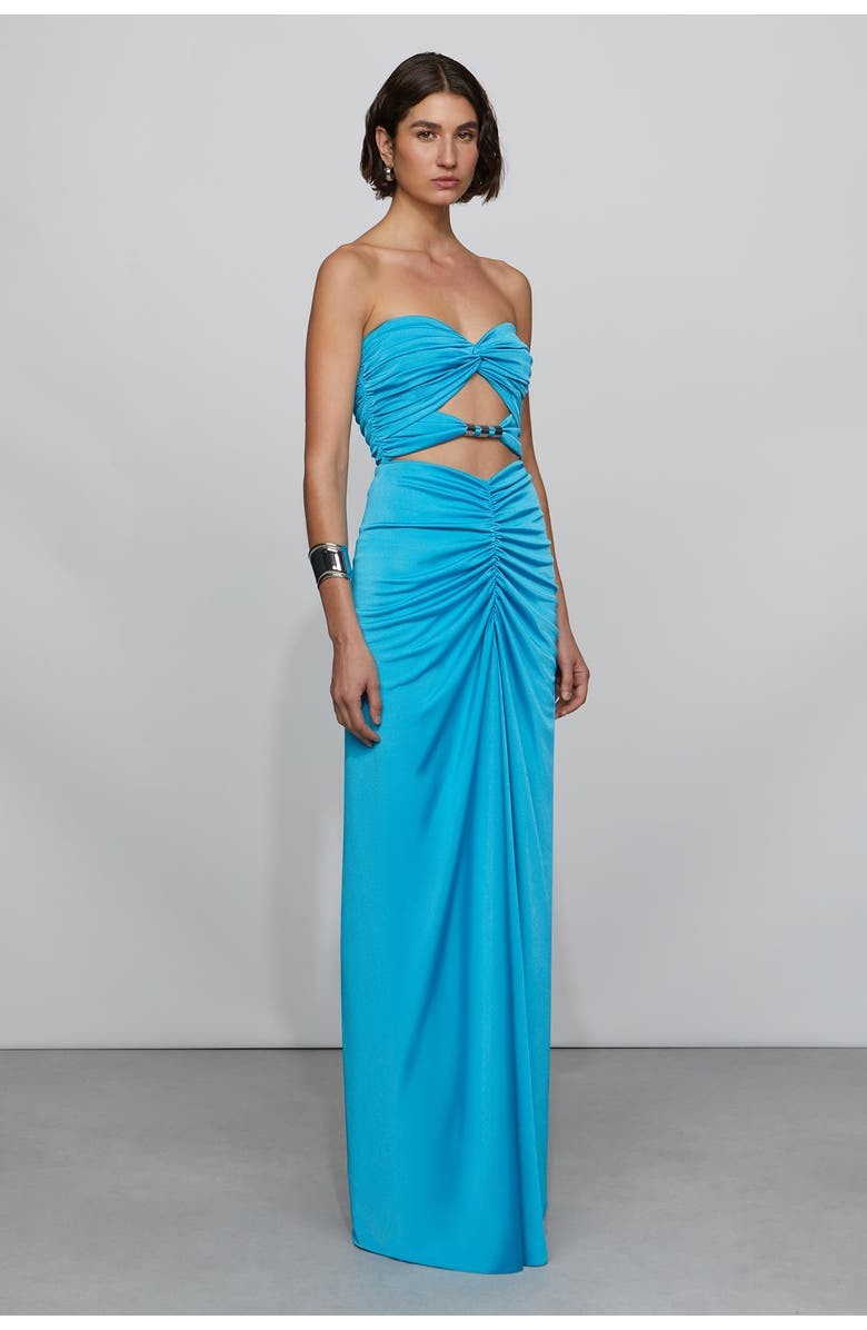 Et Ochs Corinne Gown, Alternate, color, Turquoise