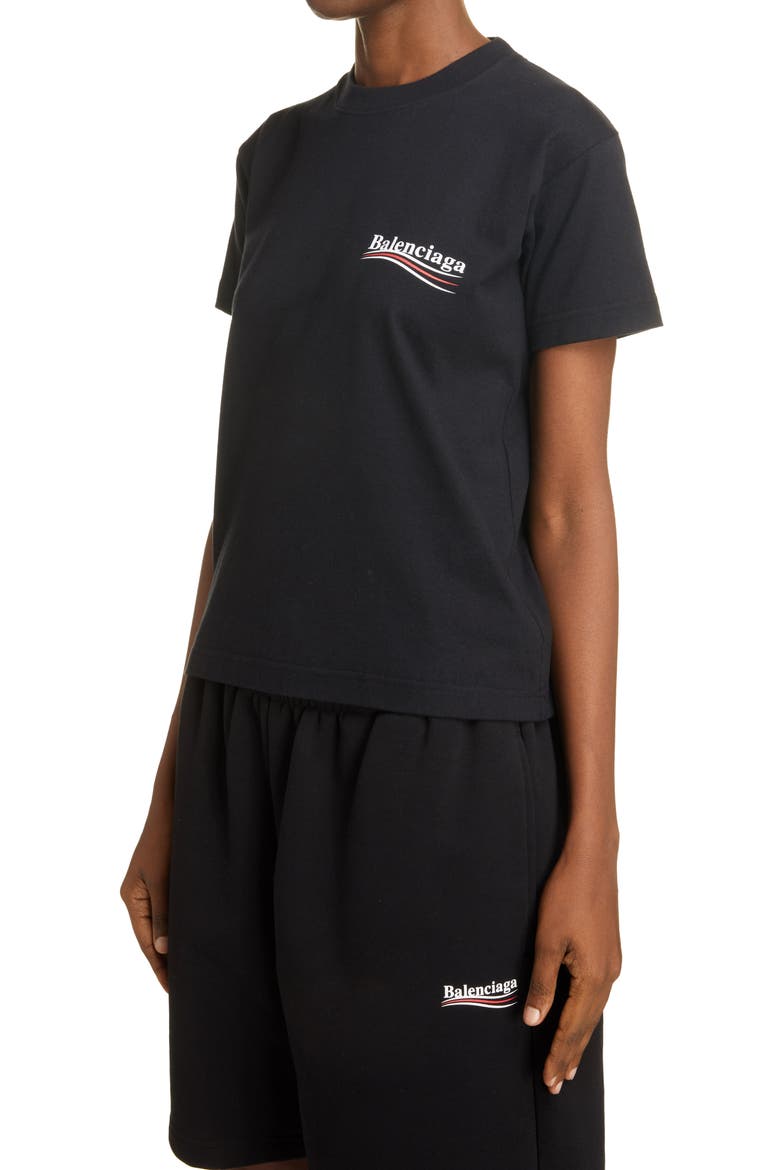 Campaign Logo Graphic Tee, Alternate, color, BLACK/ WHITE