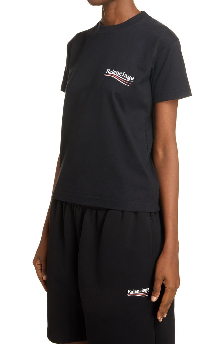 Balenciaga Campaign Logo Graphic Tee, Alternate, color, 