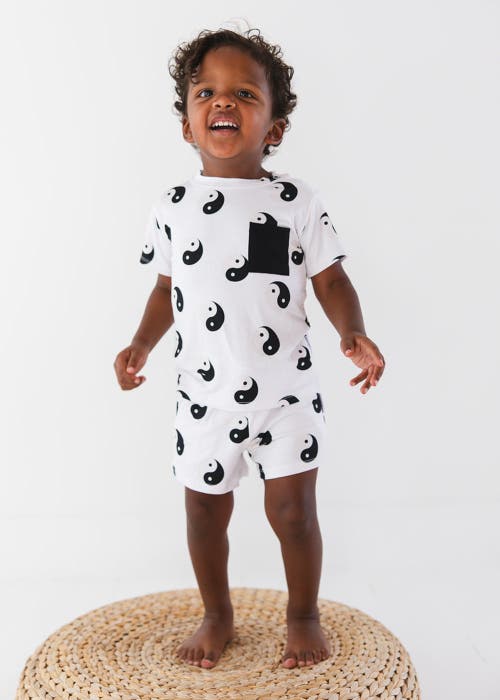 Charlie Lou Baby ® Yin & Yang T-shirt And Shorts Set In White