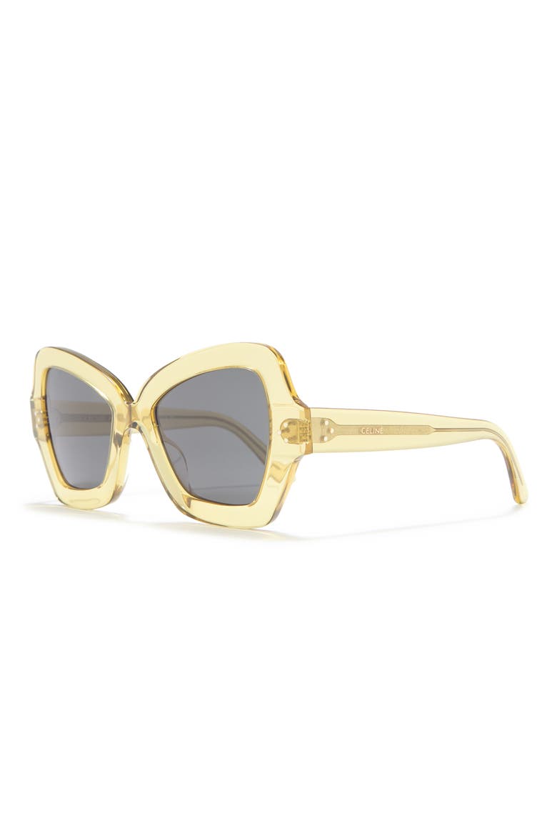 54m Butterfly Sunglasses, Alternate, color, LIGHT BROWN/ OTHER / BLUE