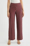 Anne Klein Geo Print Wide Leg Pants