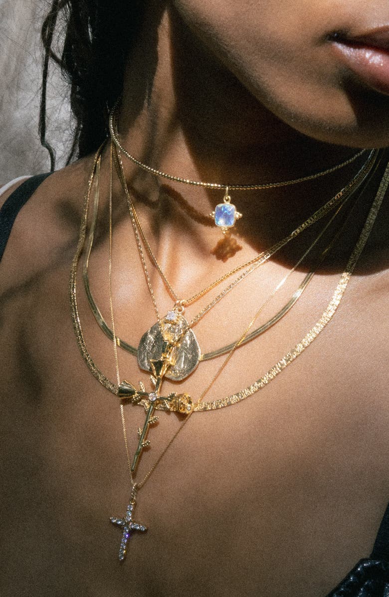 Child of Wild Fire Sky Pendant Collar Necklace, Alternate, color, 