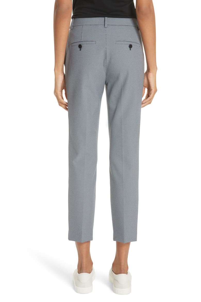 Treeca Two Pike Houndstooth Slim Pants, Alternate, color, NAVY MULTI