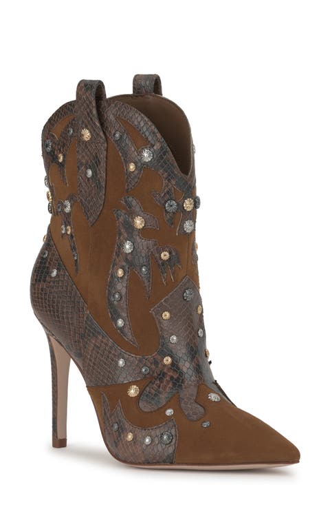Palieve 4 Snakeskin Embossed Bootie (Women)
