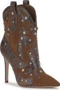 Jessica Simpson Palieve 4 Snakeskin Embossed Bootie
