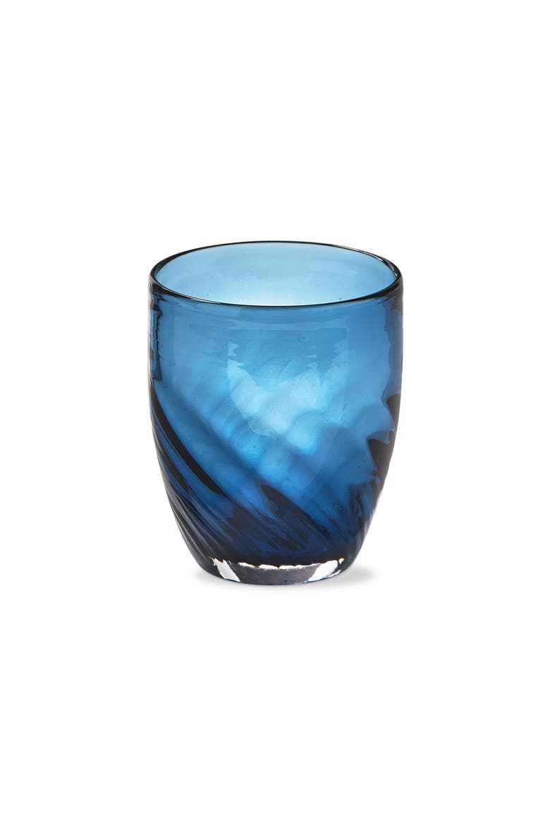 Optic Blue Denim Beverage Glassware for Parties and Events, Main, color, Blue