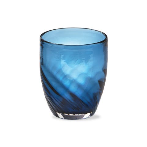 Optic Blue Denim Beverage Glassware for Parties and Events