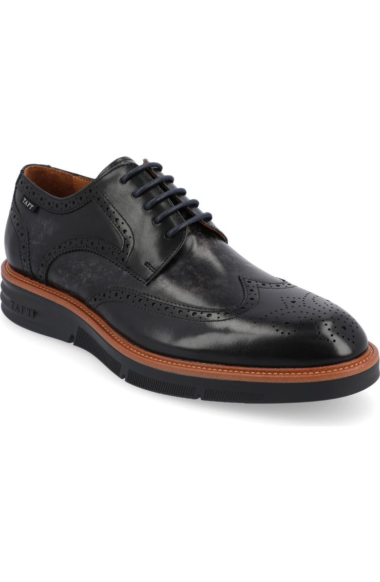 TAFT Leather Wingtip Derby, Main, color,