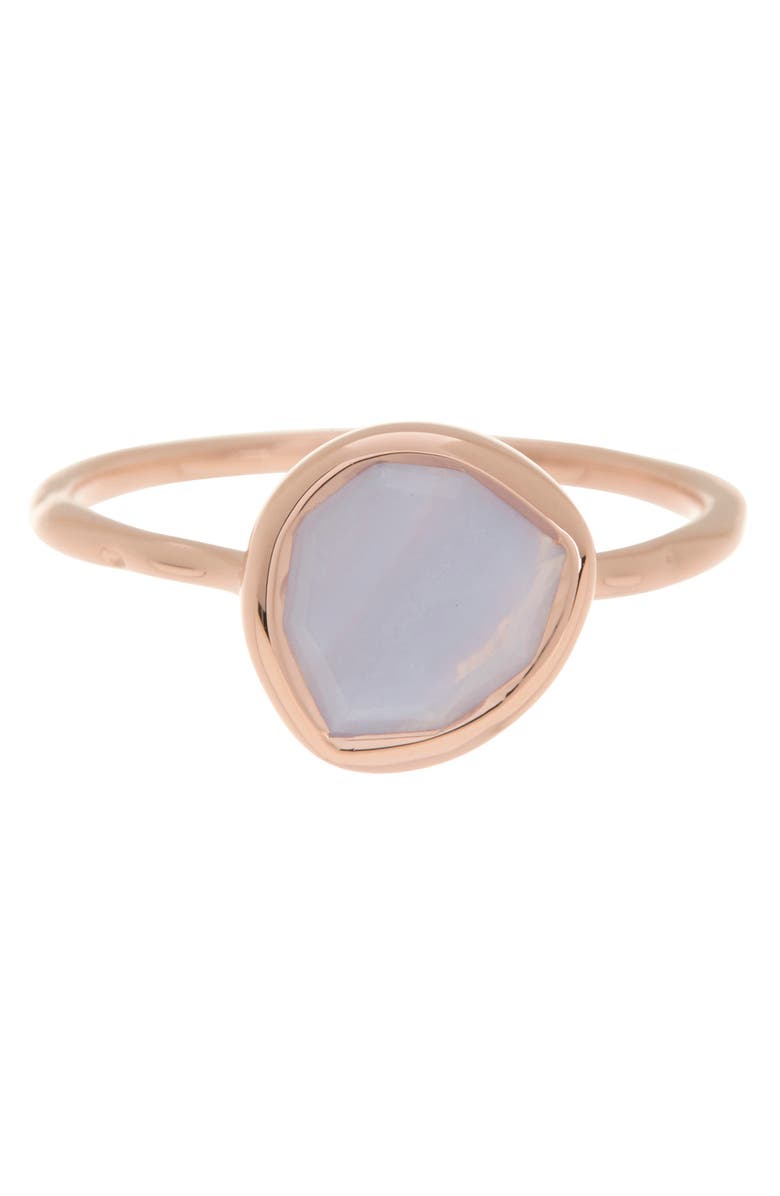 Monica Vinader 18K Rose Gold Vermeil Siren Stacking Ring, Alternate, color, 