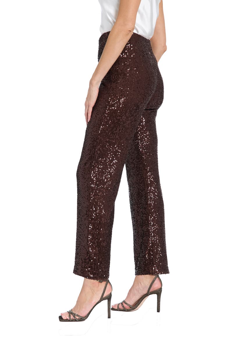 Sequin Pants, Alternate, color, CHOCOLATE