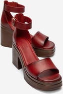 Forever & Always Shoes Margot Leather Platform Sandal