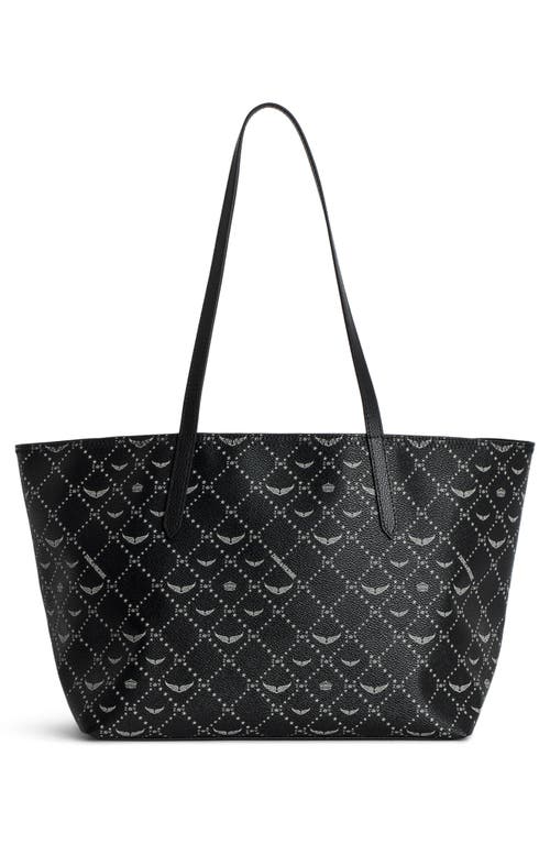 Zadig & Voltaire Z Monogram Shopper Tote Bag In Black