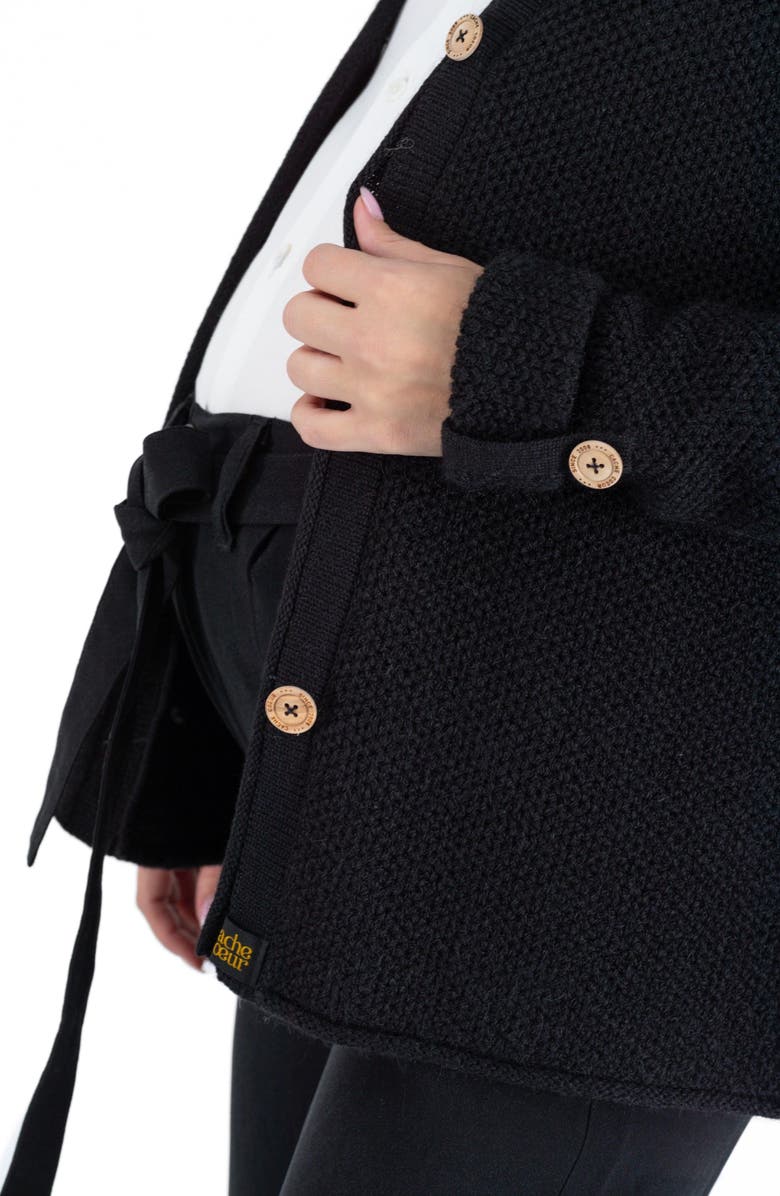 Cache Coeur Abelha Maternity Cardigan, Alternate, color, 