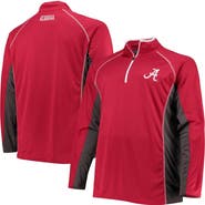 PROFILE Men's Crimson Alabama Crimson Tide Big & Tall Textured Raglan Quarter-Zip Jacket