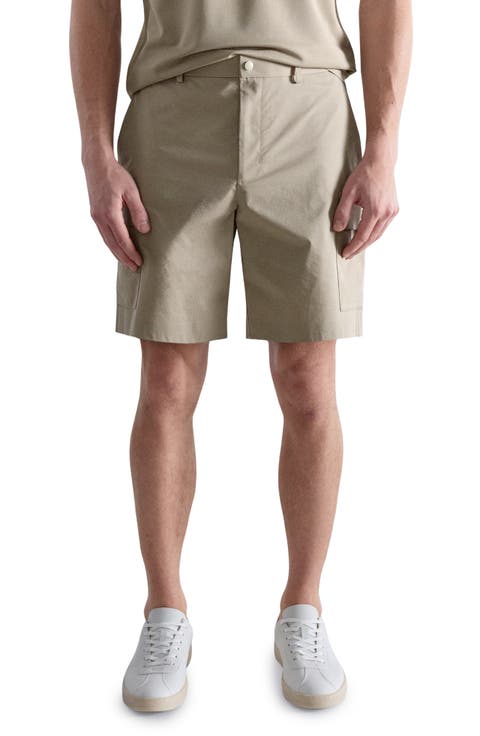 Water Repellent Cargo Bermuda Shorts