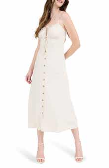 Blu Pepper Button-Up Midi Dress