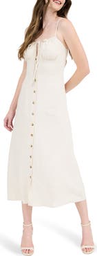 Blu Pepper Button-Up Midi Dress