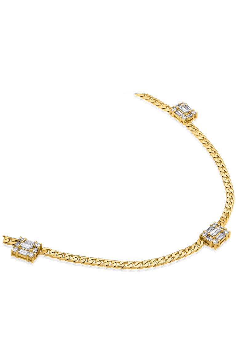 Triple Clarity Link Necklace, Alternate, color, 18K YELLOW GOLD