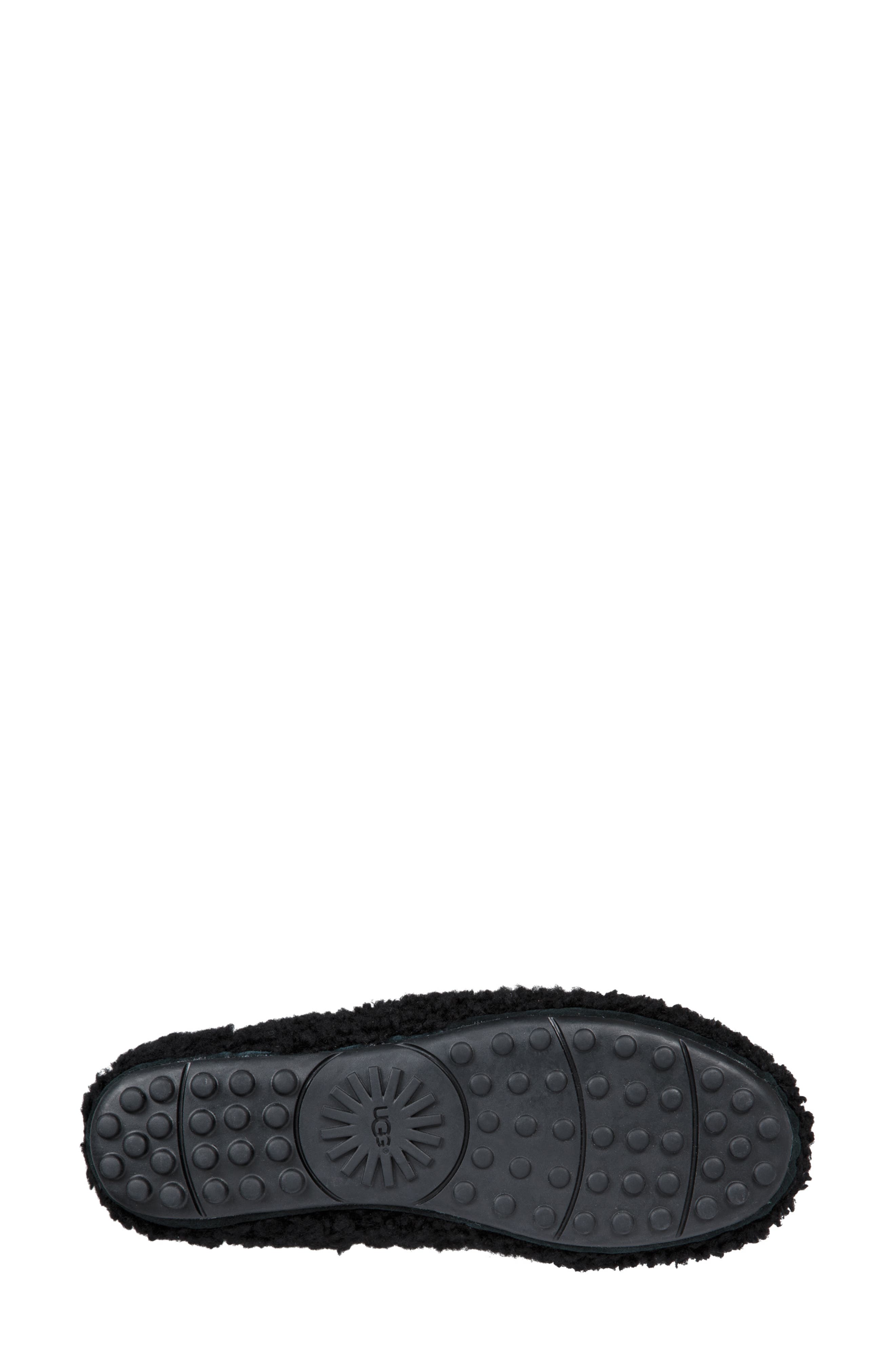 Hailey Fluff Genuine Shearling Slipper, Alternate, color, BLACK