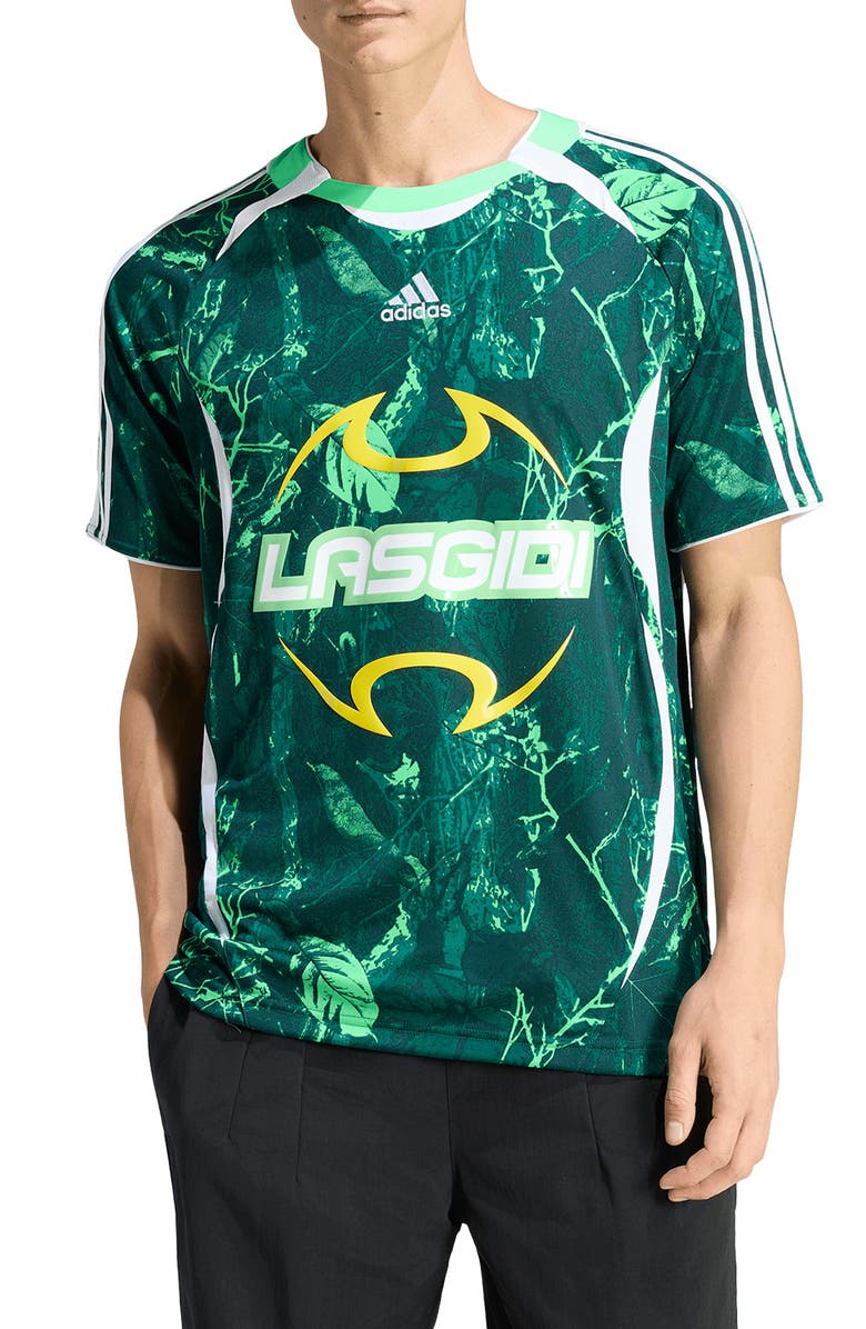 adidas Lagos Graphic Jersey, Main, color, Screaming Green/ Ivy/ Green