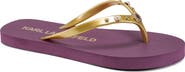 KARL LAGERFELD PARIS Zimia Button Flip Flop