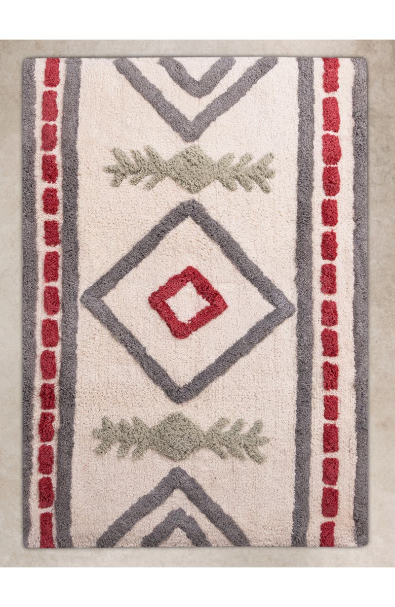GAURI KOHLI Gohana Bath Mat 24"X36", Main, color, Multicolored