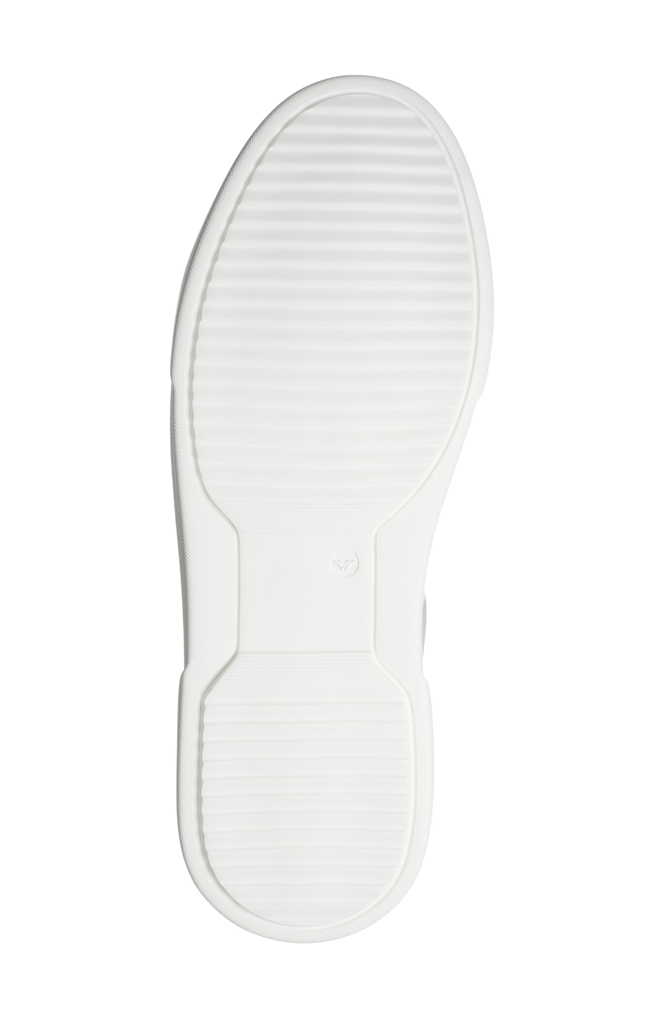 Magnanni Muro Leather Sneaker, Alternate, color, White / Tierra Suede