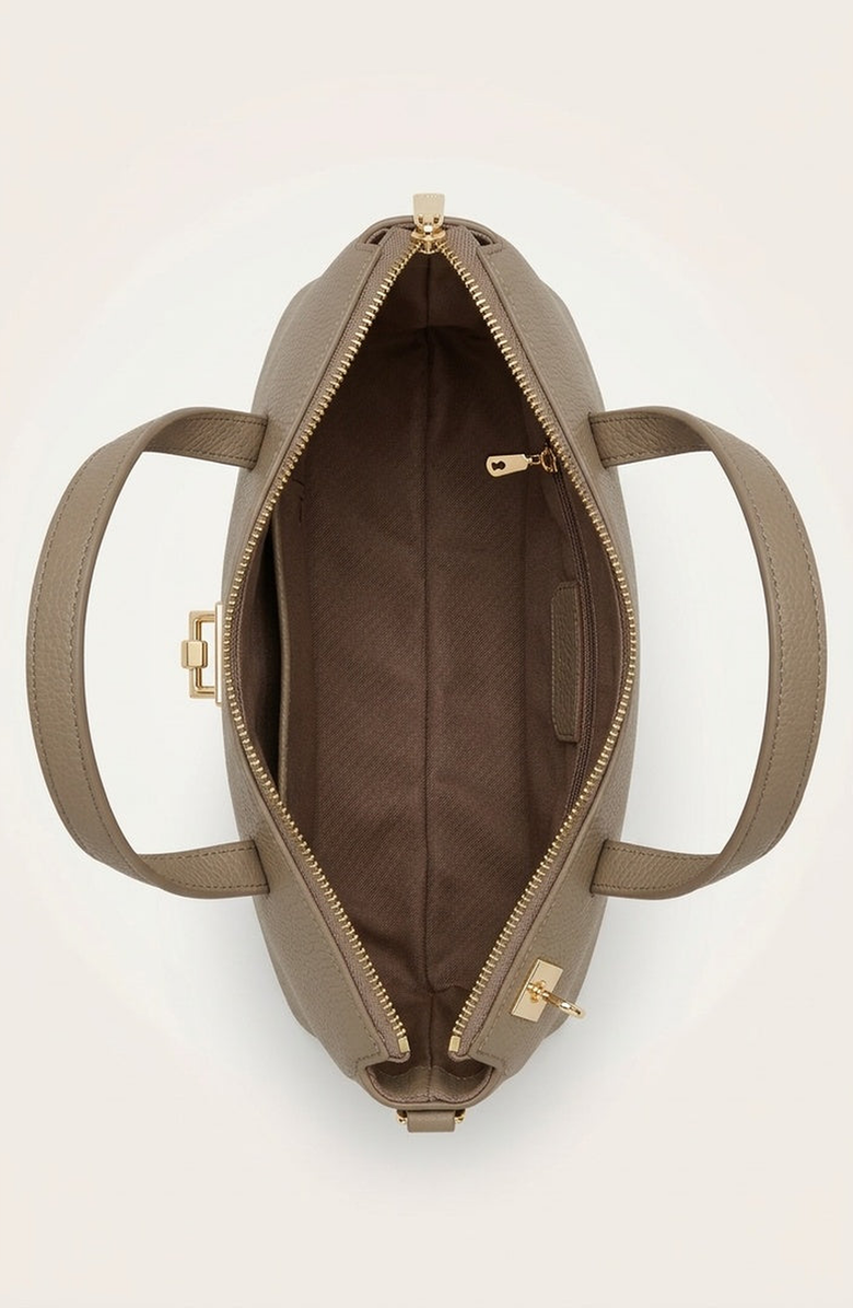 Modenaire Leather Shoulder Bag, Alternate, color, Cream