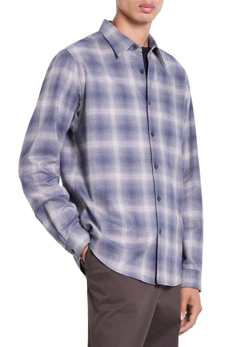Irving Plaid Long Sleeve Cotton Shirt, Alternate, color, INKLING MULTI - 2UW