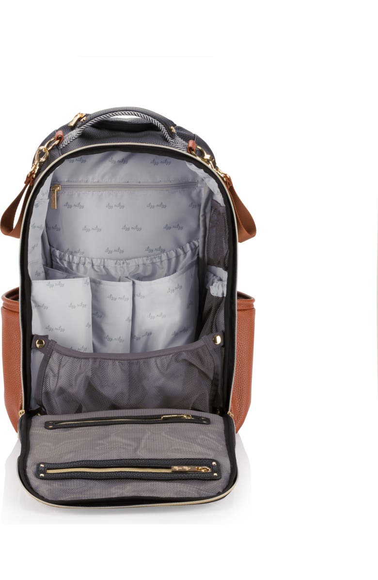 Itzy Ritzy Boss Plus Large Diaper Bag Backpack, Alternate, color, Coffee And Cream