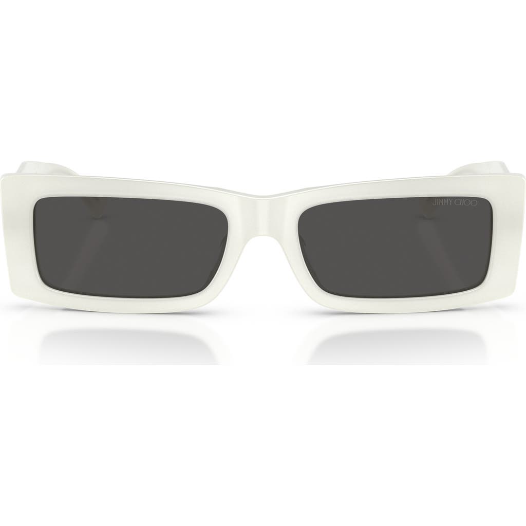 Jimmy Choo Lennon 54mm Polarized Rectangular Sunglasses