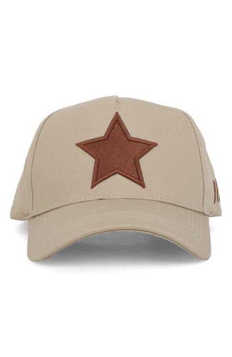 Embroidered Star Patch Baseball Cap